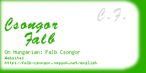 csongor falb business card